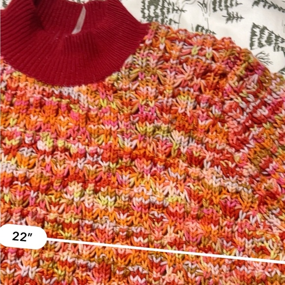 Free People Wool Knit Rainbow Dash Sweater M - Picture 10 of 13